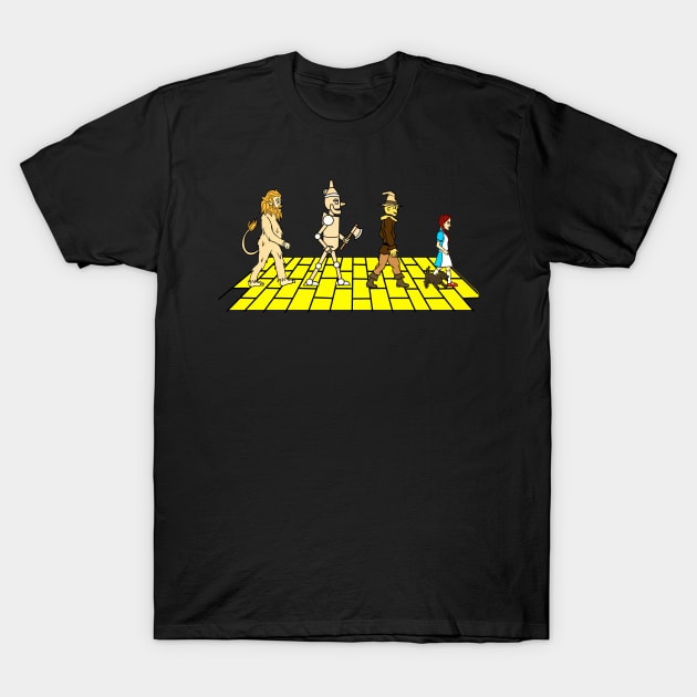 Yellow Road T-Shirt by nickbeta